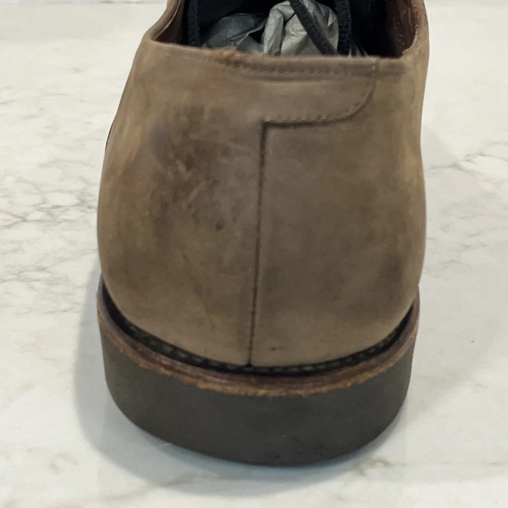 Allen Edmonds Buxton Oxford 11.5 D Cap Toe Burnished Brown Combed Leather‎